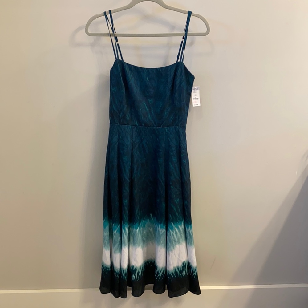 WHBM multi-color mid-length dress. NWT. Size 2
